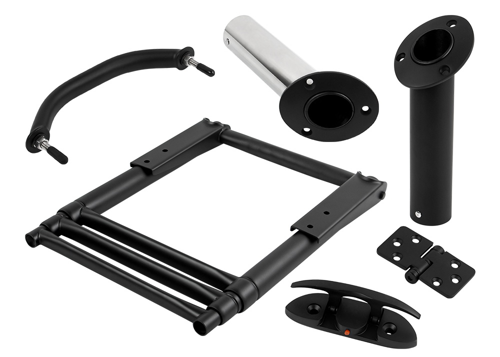 Nuevas piezas de hardware marino negro mate