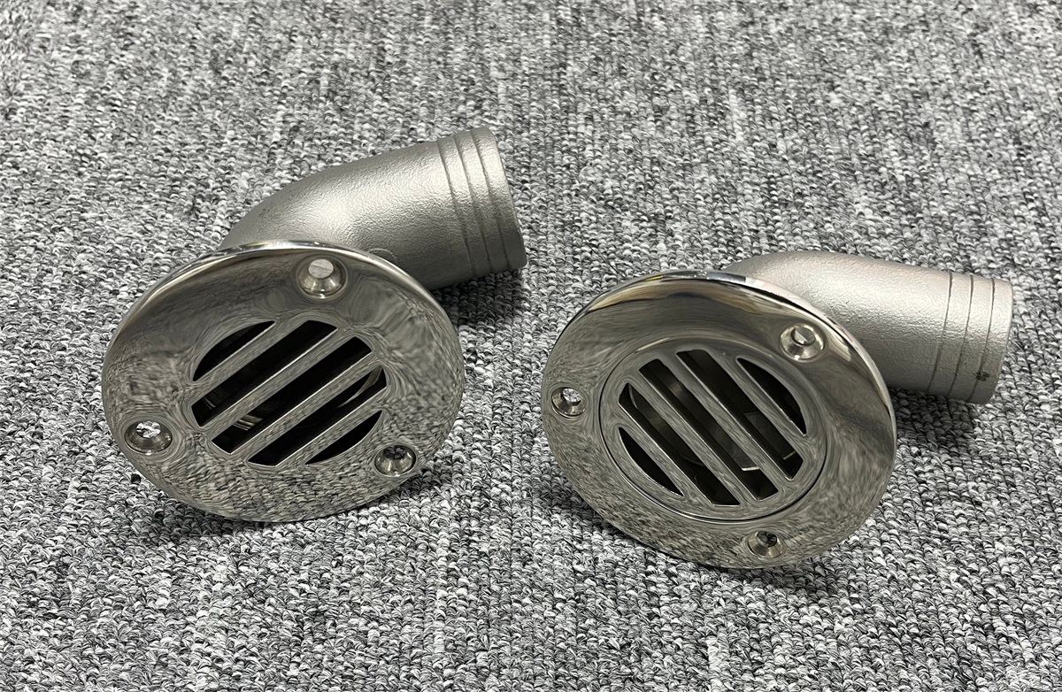Drenaje de cabina de 90 grados de acero inoxidable 316 para barcos
