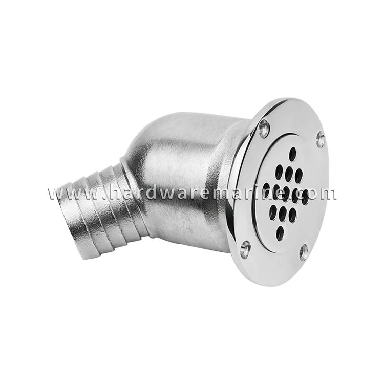316 SCUPPER DE DRENA DE DRENA DE CERTIA DE MARINA DE ACERO INOXIDABLE CON BOLA