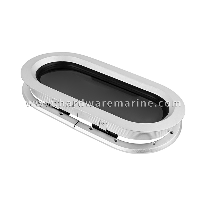 Ventana de ojos de buey ovalada de aluminio para barcos