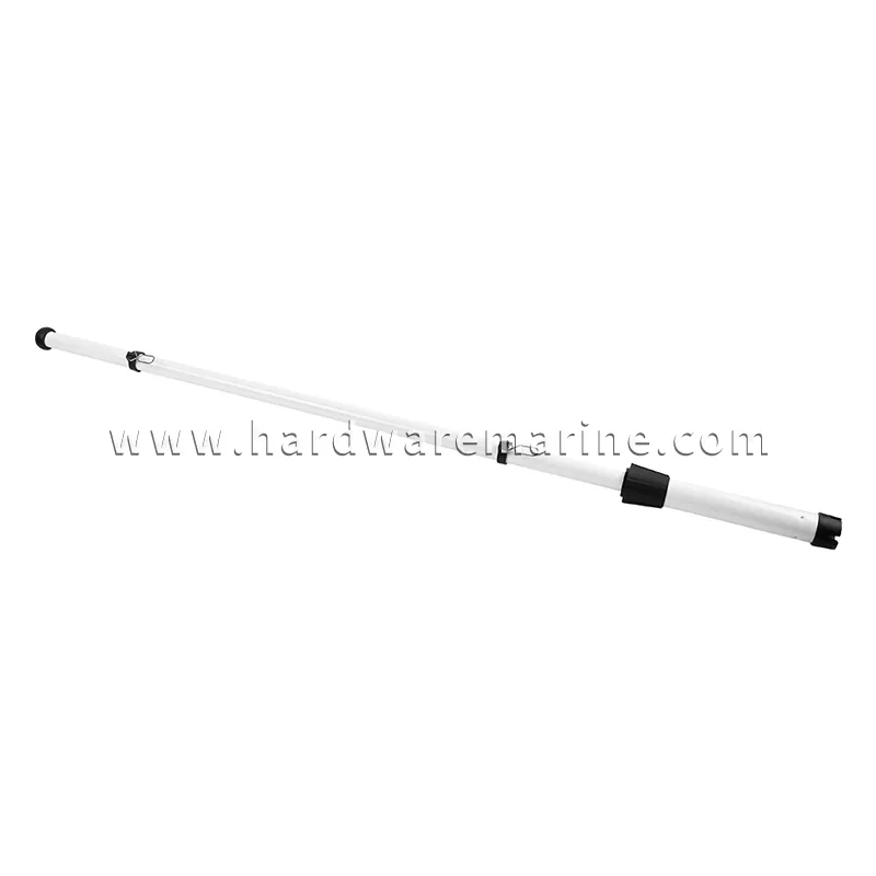 Asta de bandera blanca de aluminio de 41 pulgadas para yates y barcos