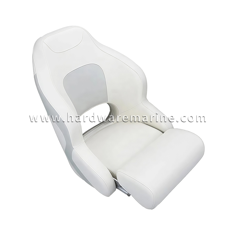 Asiento marino abatible de lujo (gris claro y gris oscuro)