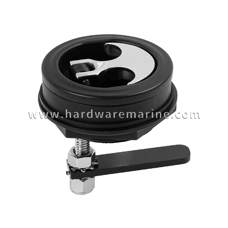 Cerradura giratoria para barco marino de nailon negro