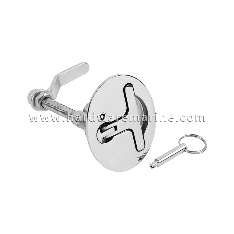 Cerradura giratoria ovalada con llave SS 316