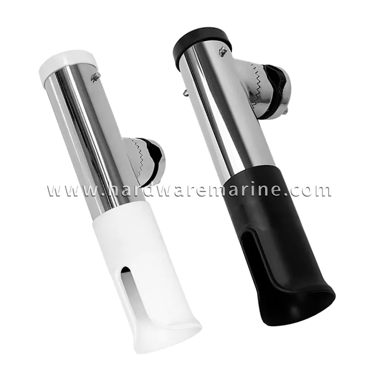 Soporte de varilla de sujeción marina de acero inoxidable con inserto de goma